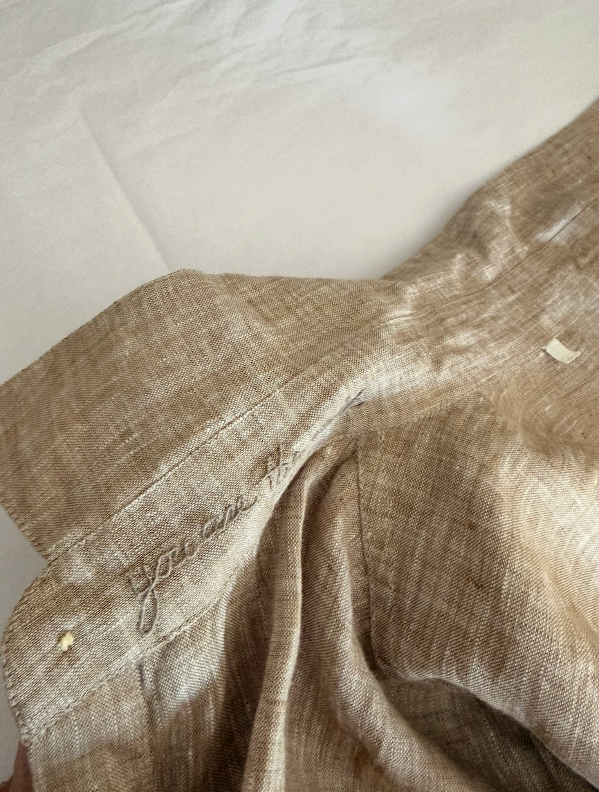 SAMPLE Repeat Shirt in Linen Khaki