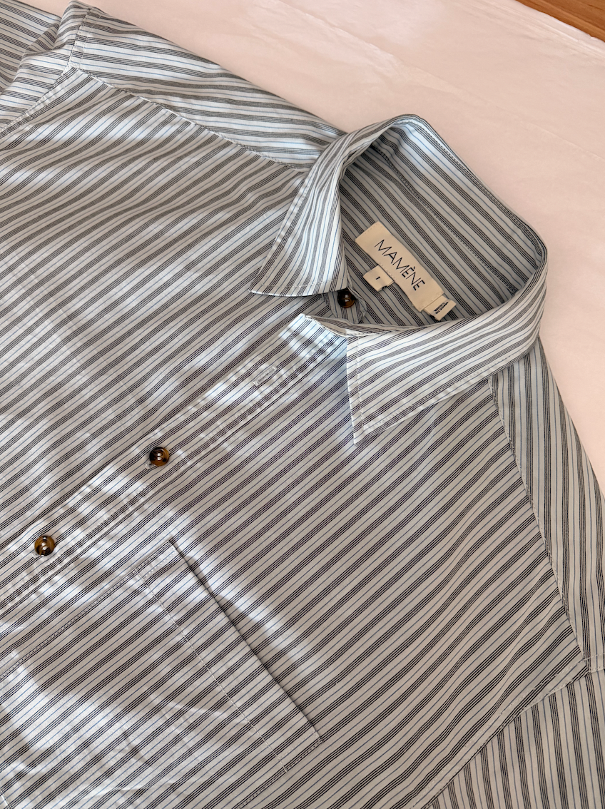 SAMPLE Repeat Shirt in Blue Stripe 2
