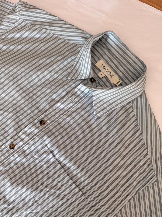 SAMPLE Repeat Shirt in Blue Stripe 2