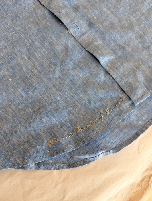 SAMPLE Repeat Shirt in Linen Chambray