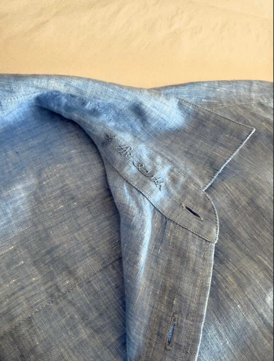 SAMPLE Repeat Shirt in Linen Chambray
