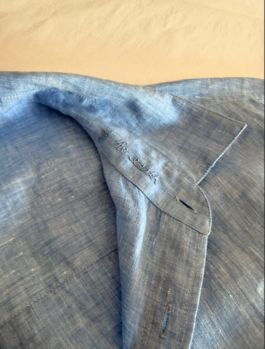 SAMPLE Repeat Shirt in Linen Chambray