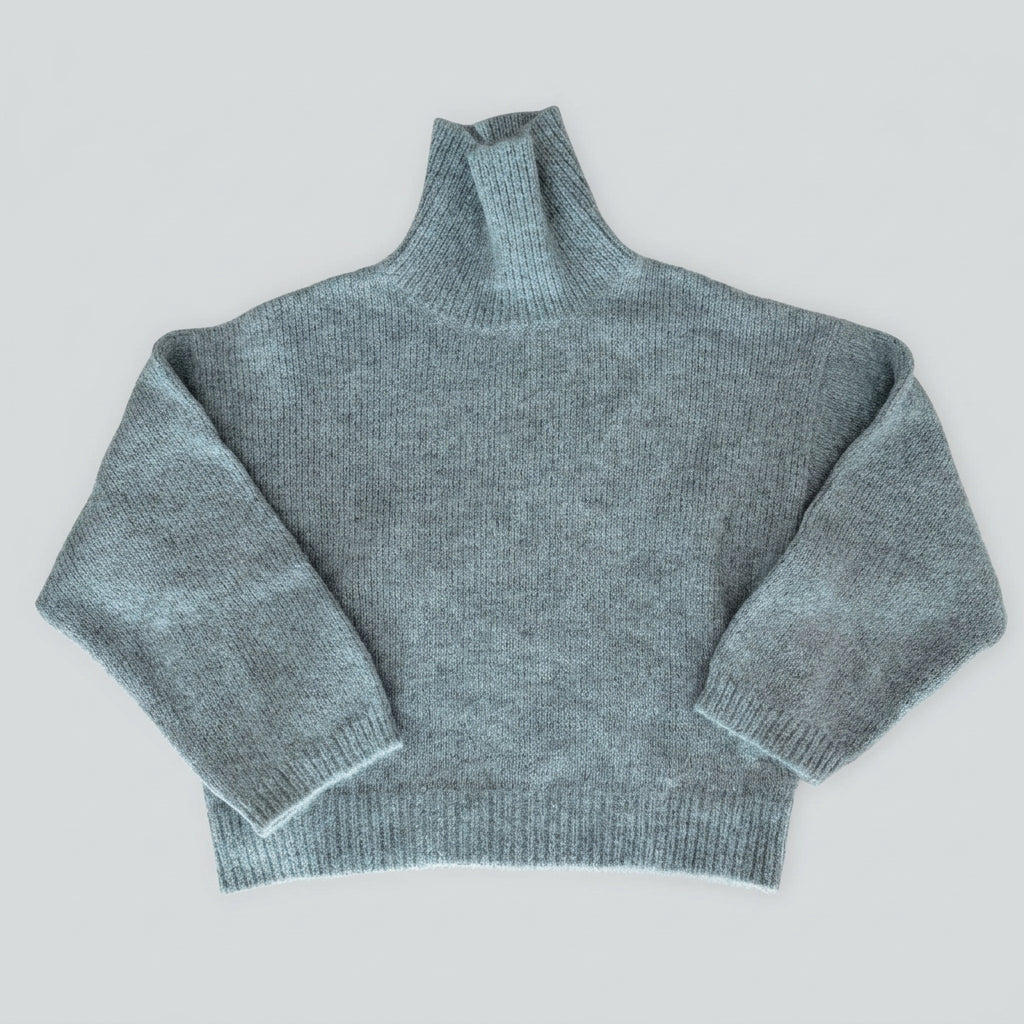 SAMPLE Chunky Hi Neck in Lt Blue
