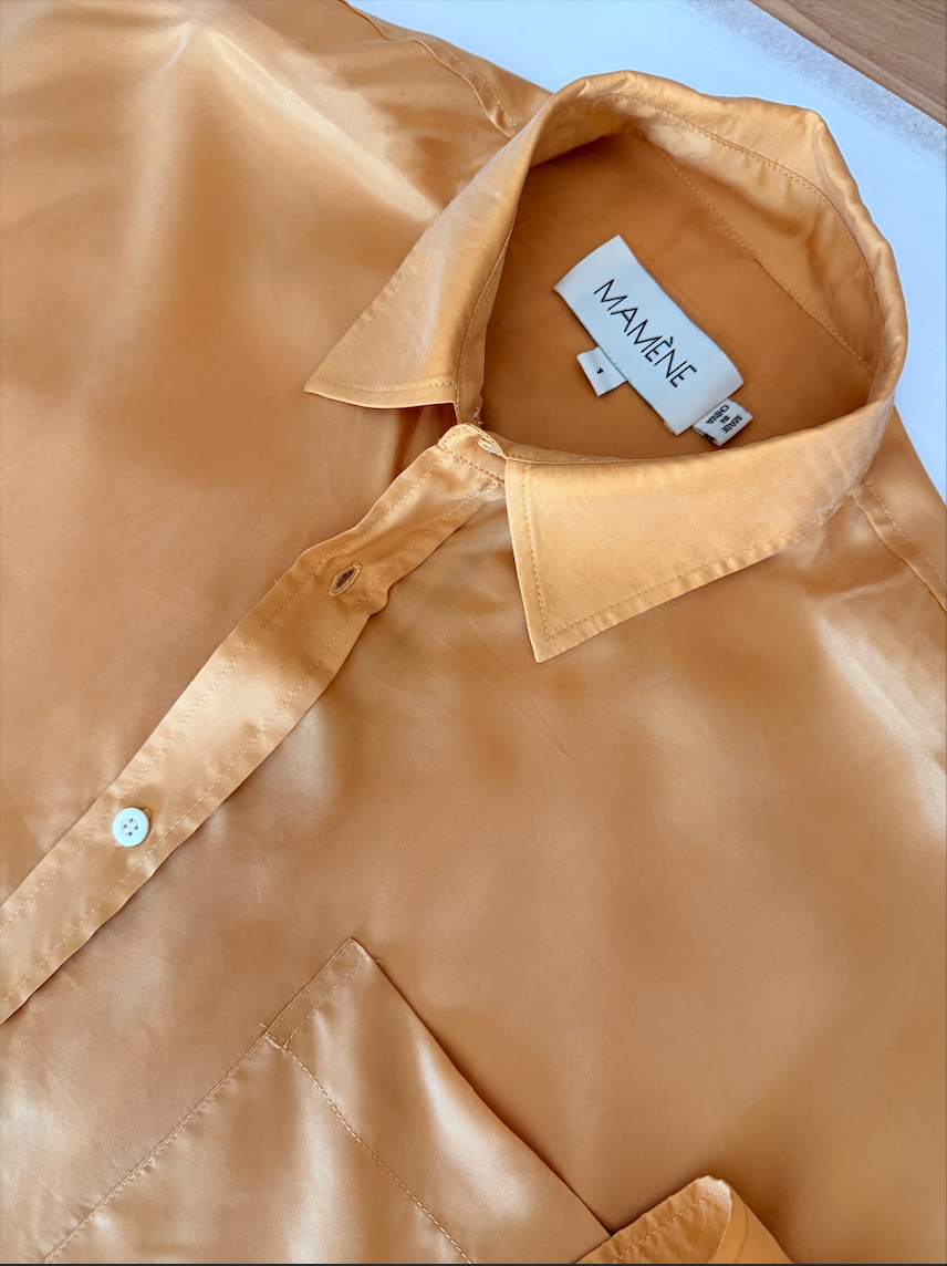 SAMPLE Florence Shirt Dress in Cupro