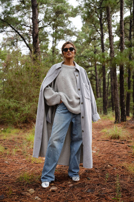 Boyfriend Sweater in Heather