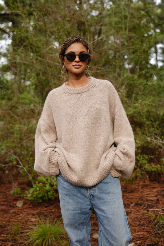 Boyfriend Sweater in Natural