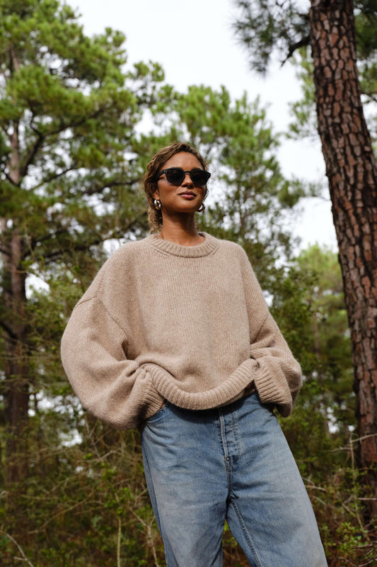 Boyfriend Sweater in Natural