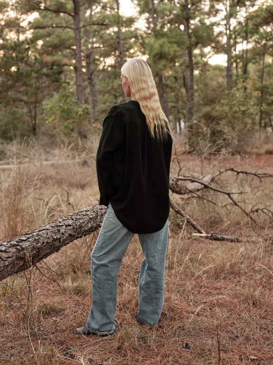 Henley Pullover Shirt in Wool