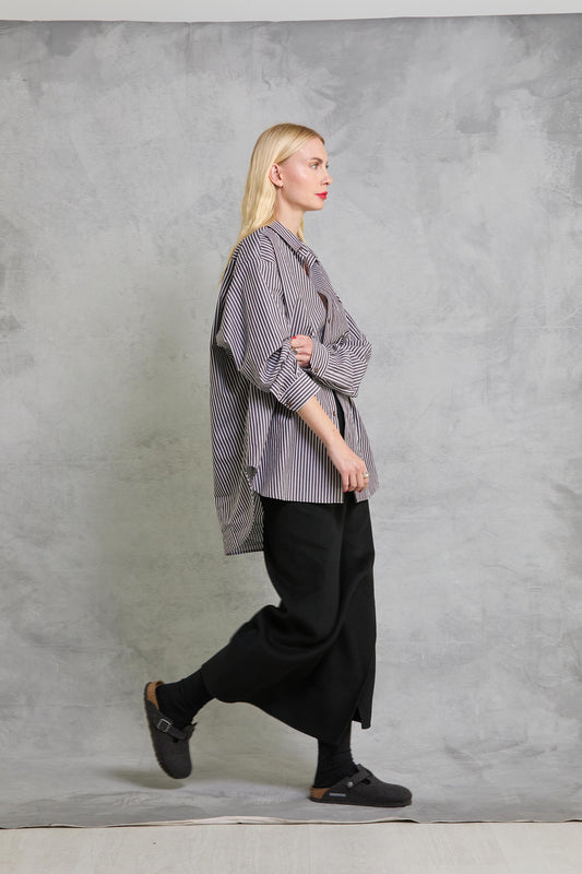 Wool Wrap Skirt - Black