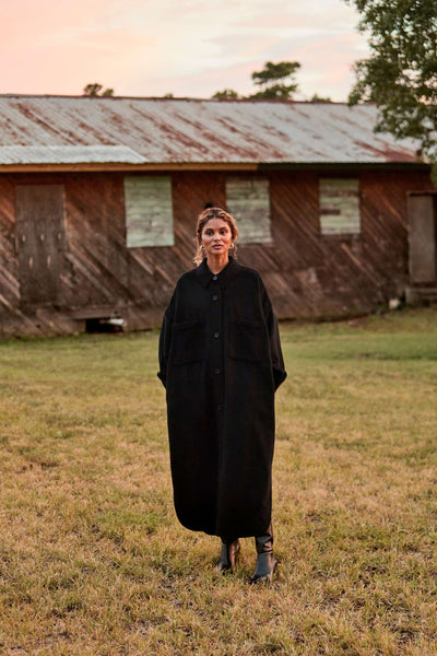 Phoebe Jacket in Wool - Black – MAMÈNE