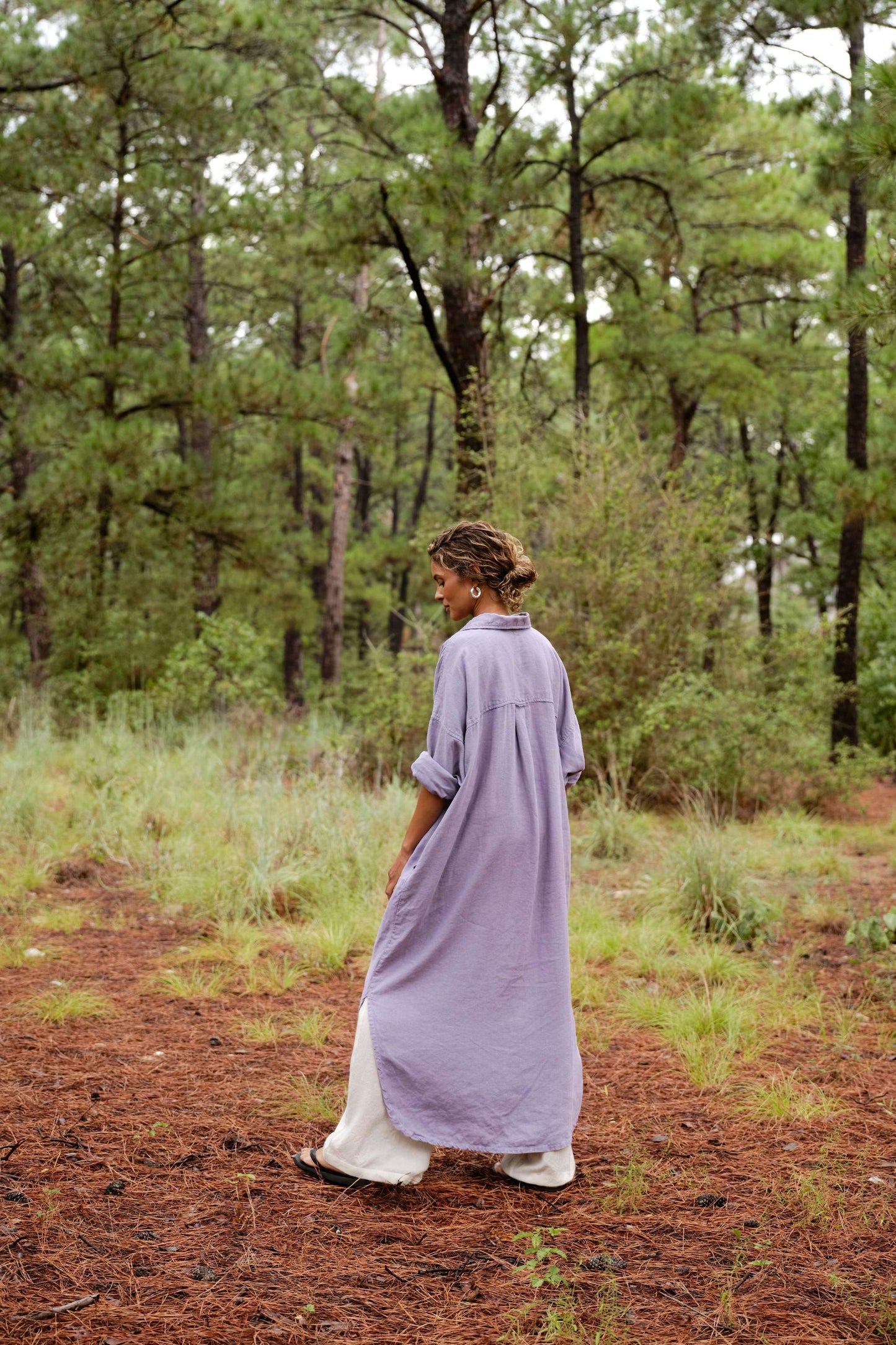 Florence Shirt Dress - Lilac